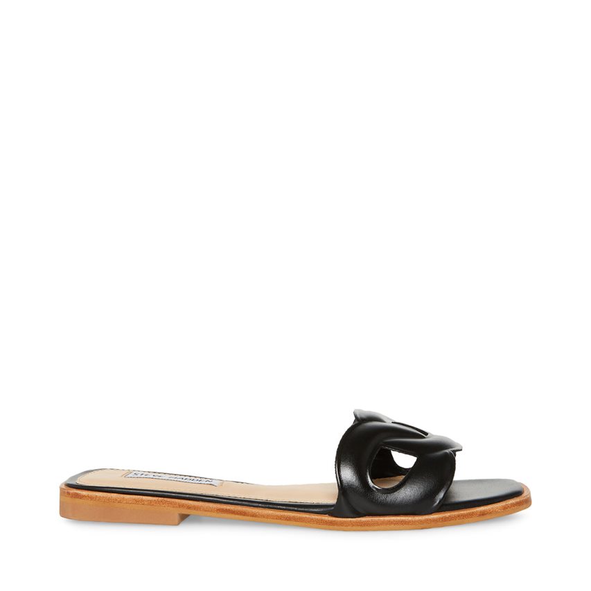 Black Steve Madden Helene Women\'s Slides | PH 7392HXT